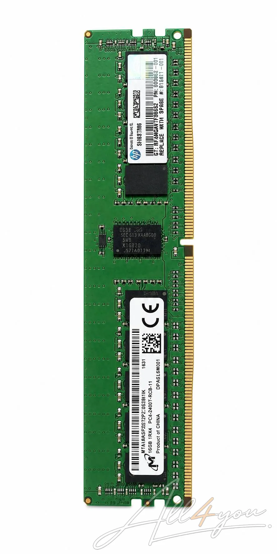 رم سرور 16 گیگ 1rx4 اچ پی hp
